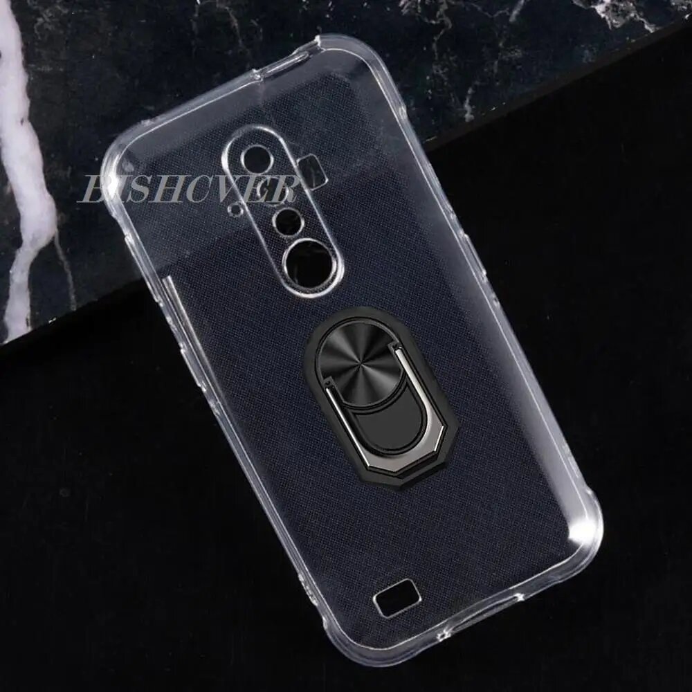 Ударопрочный кольцевой держатель для Ulefone Armor X8 5,7 дюймов 2020 дюймов Ulefone Armor X8i чехол, мягкий силиконовый защитный чехол из ТПУ — фото 1