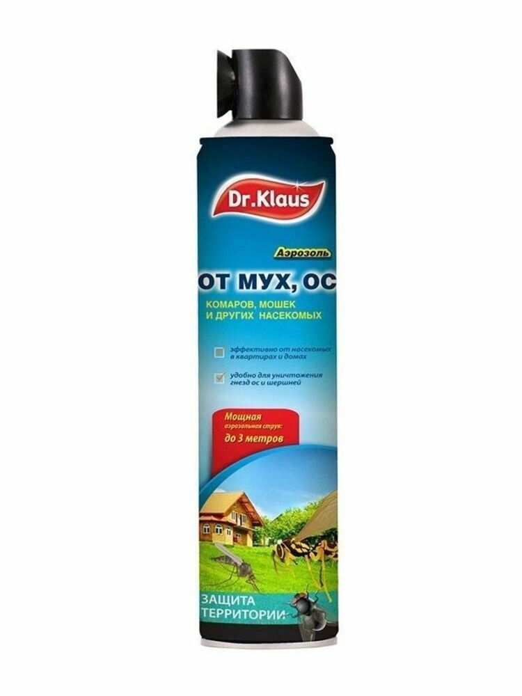 Dr.Klaus Аэрозоль от мух ос и других летающих насекомых 600 мл