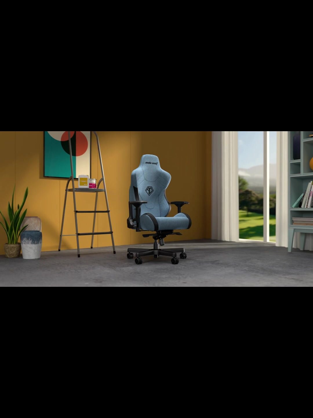 Игровое компьютерное кресло AndaSeat T-Pro 2 XL, ткань Grey/Black, AD12XLLA-01 GB-F — фото 1