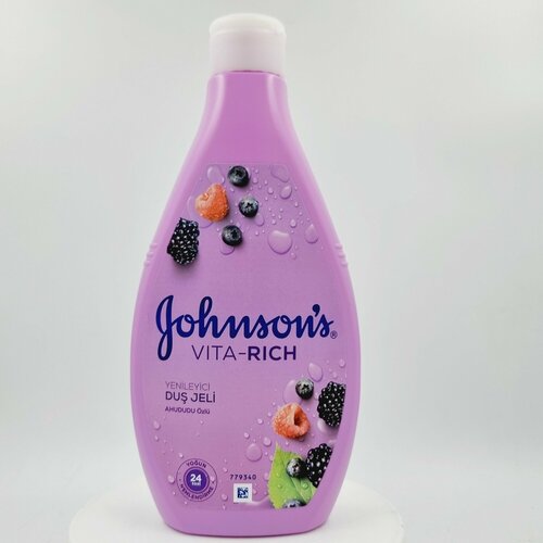Гель для душа Johnson's Vita-Rich с экстрактом малины 400 мл (Италия)