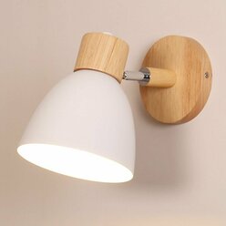 Настенный светильник Macaron деревянный E27
