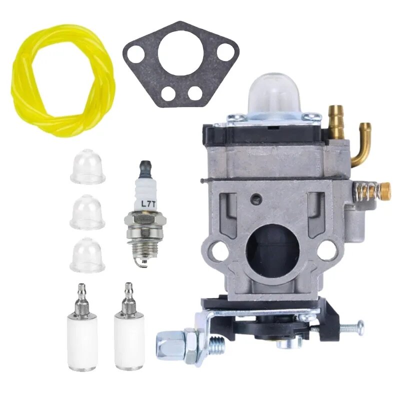 Для Walbro CG430 CG520 BC430 BC520 40-5 44-5 43cc 49cc 50cc 52cc кусторез 2-тактный двигатель бензиновый триммер для травы карбюратор, Белый