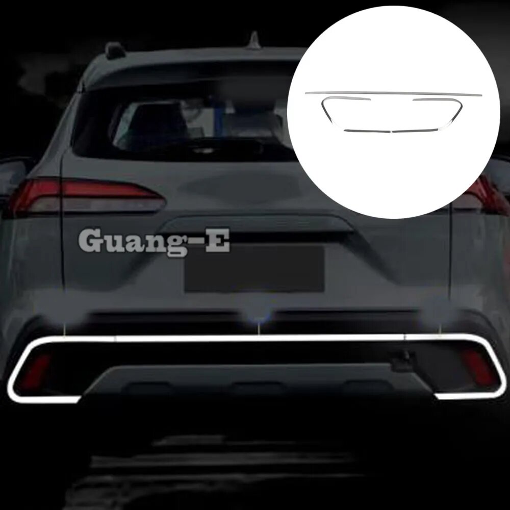 Задняя дверь автомобиля крышка багажника крышка багажника для Toyota Corolla Cross XG10 2022 2023 2024 полоса бампер рамка отделка внешние аксессуары