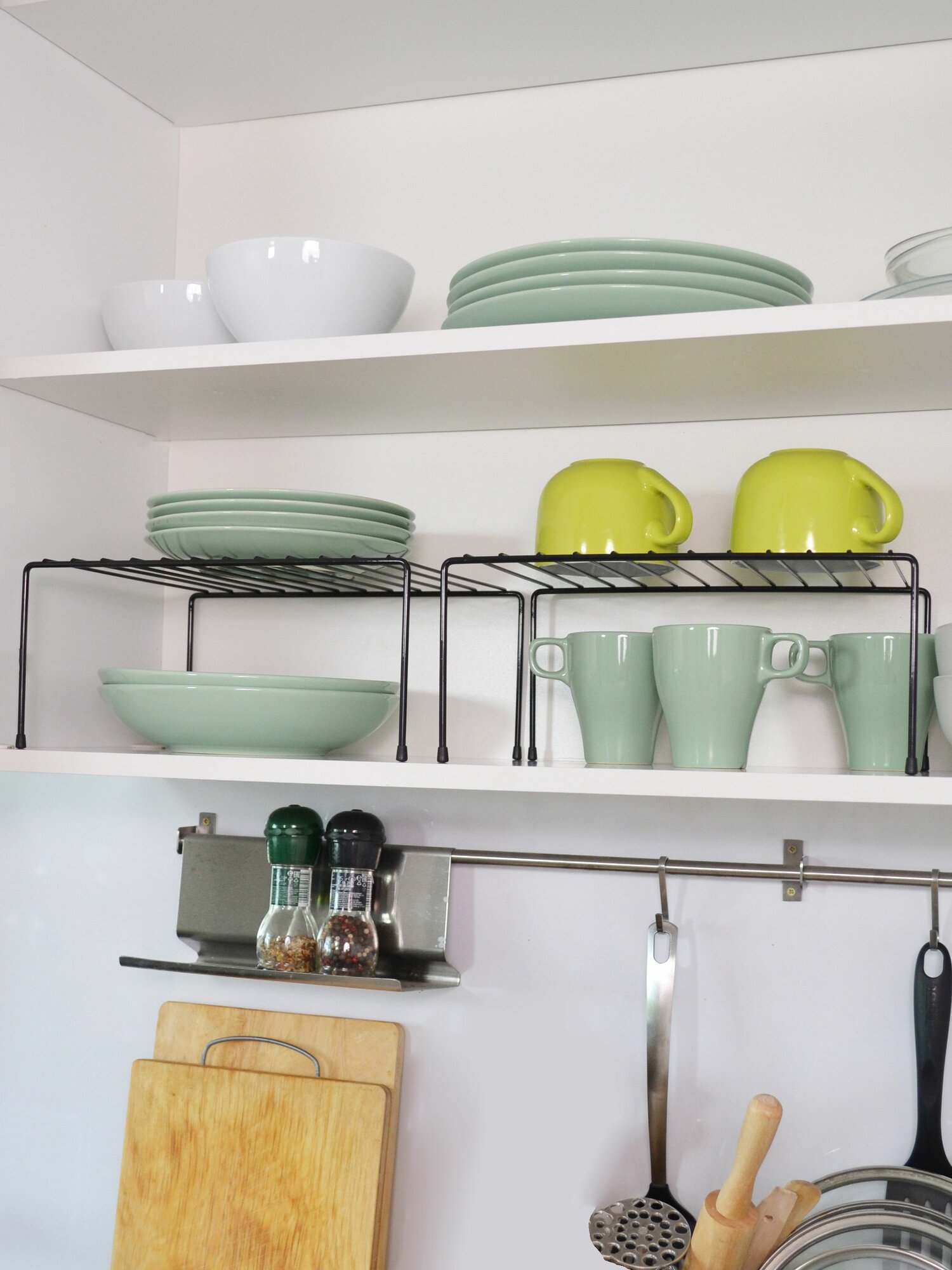 Полка ilwi INT-W-PL-W-1-N/1 настольная металлическая, полка в шкаф раздвижная