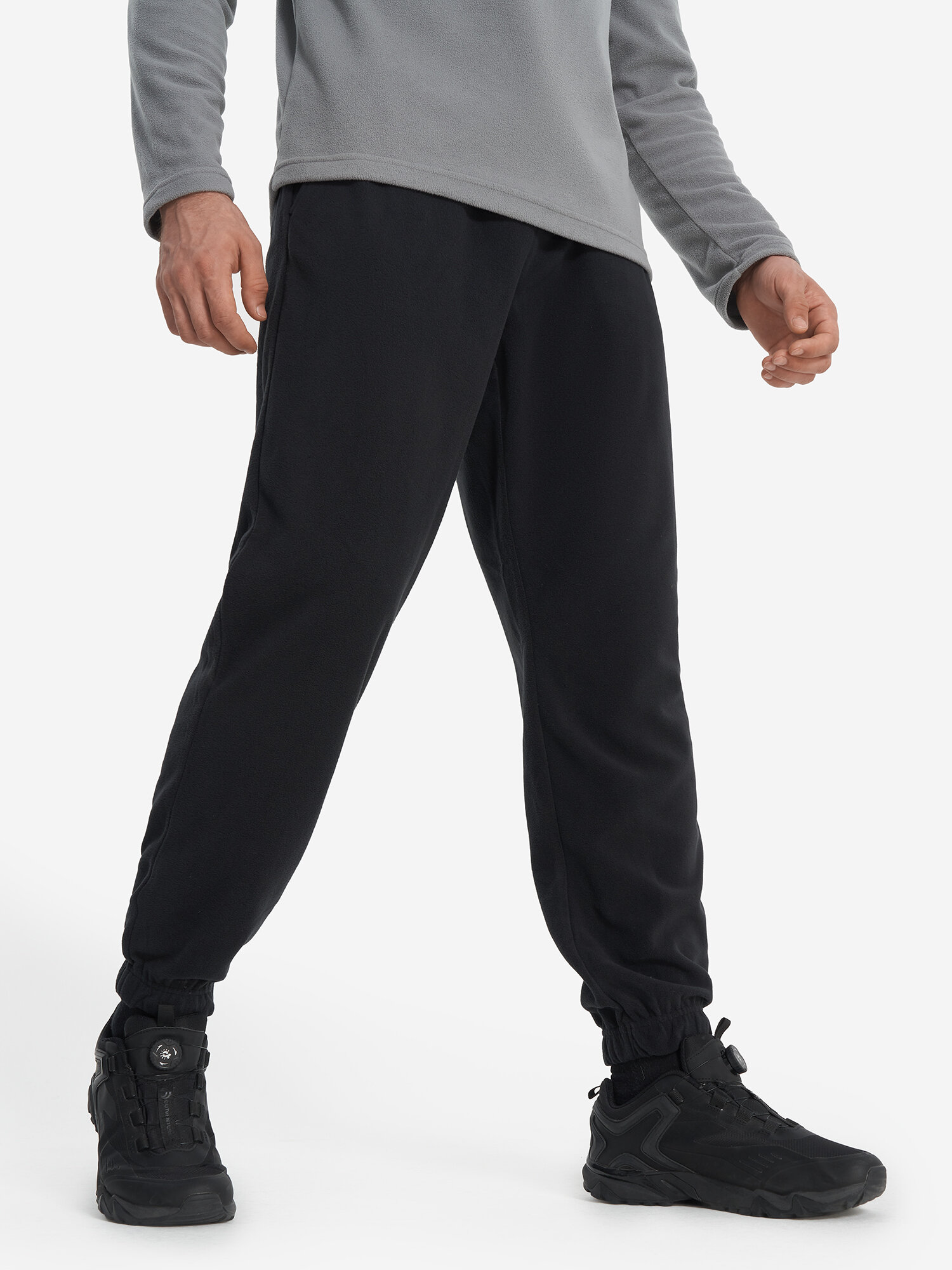 Брюки спортивные OUTVENTURE Hiking Men's Fleece Pants размер 48-50 черный