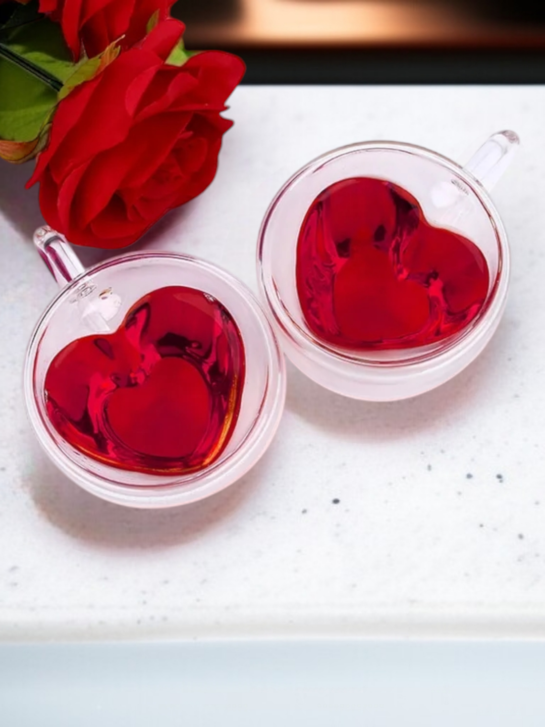 Кружка с двойными стенками, боросиликатное стекло, 250 мл, прозрачная