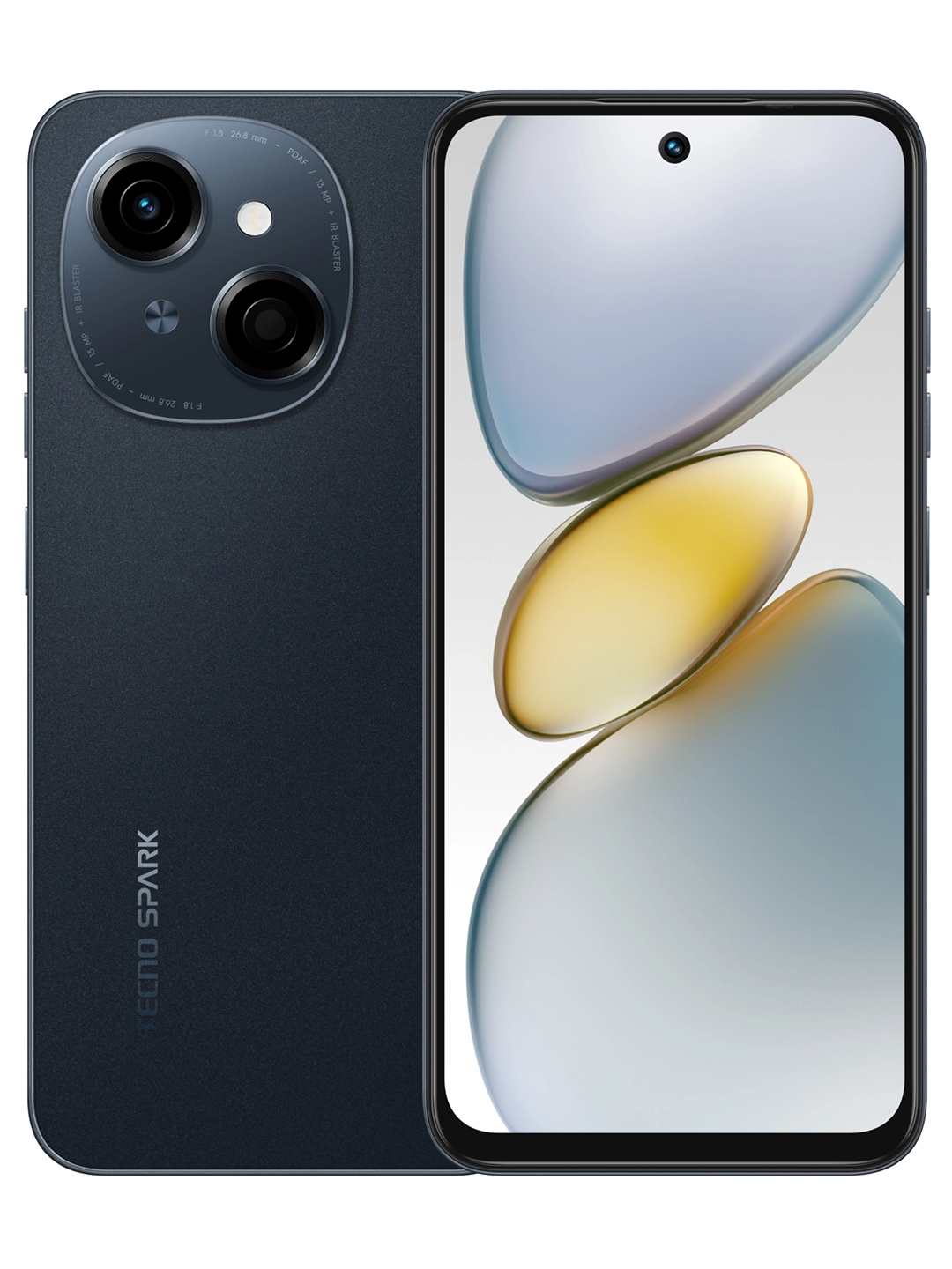 Смартфон Tecno Spark Go 1 4/64 Startrail Black экран 6.67, Процессор Unisoc T615, Аккумулятор 5000 мА·ч, защиты IP54.