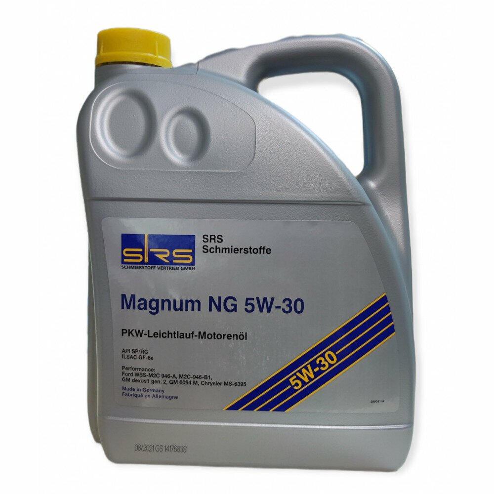 SRS 4033885001950 SRS Масо моторное MAGNUM NG 5W-30 API SP/RC ILSAC GF-6a (5 .)