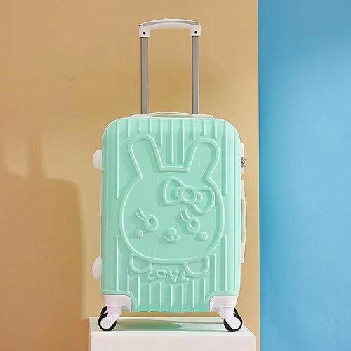 фото Чемодан , ручная кладь, 36х54х22 см, 3.2 кг, зеленый нет бренда