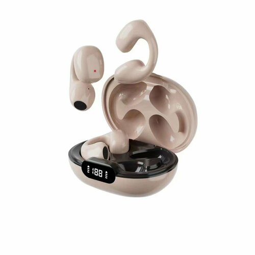 Беспроводные наушники с шумоподавлением бежевые 1700₽