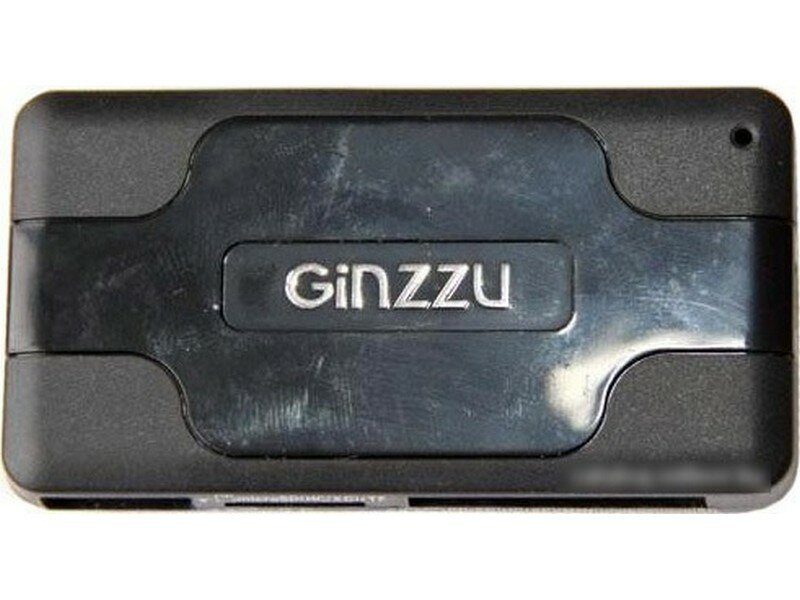 Картридер внешний Ginzzu GR-417UB SD/SDHC/SDXC/MicroSD/MS/M2 + 3xUSB Hub черный - фото №13