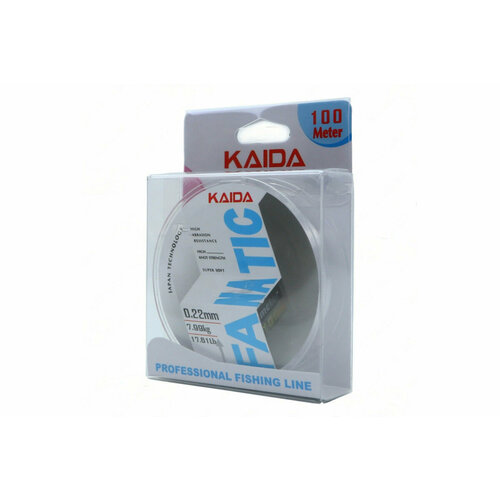 Леска Kaida Fanatic для рыбалки 0,30 мм, 100 метров леска kaida catfish mono 100 м 1 00мм 63 6кг 140lb