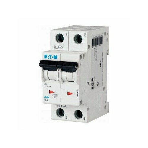 Выключатель автоматический 20А кривая отключения С 2 полюса отключающая способность 4,5 кА PL4-C20/2