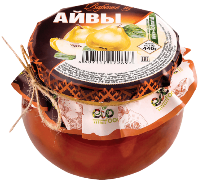 Варенье из айвы 440г. Экофуд