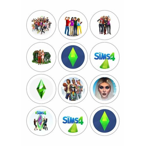 Наклейки The Sims, Симс №2