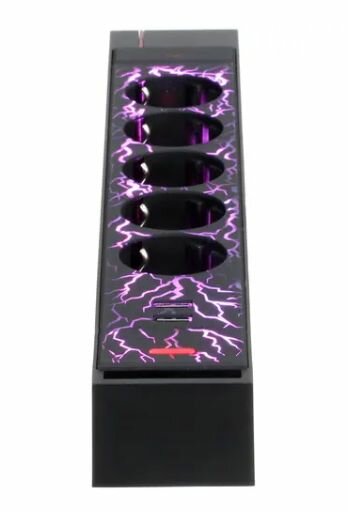 Сетевой фильтр DEXP Gaming G100 черный, розетки - 5, USB - 2 шт, 16 А, 3680 Вт, кабель - 3 м — фото 1