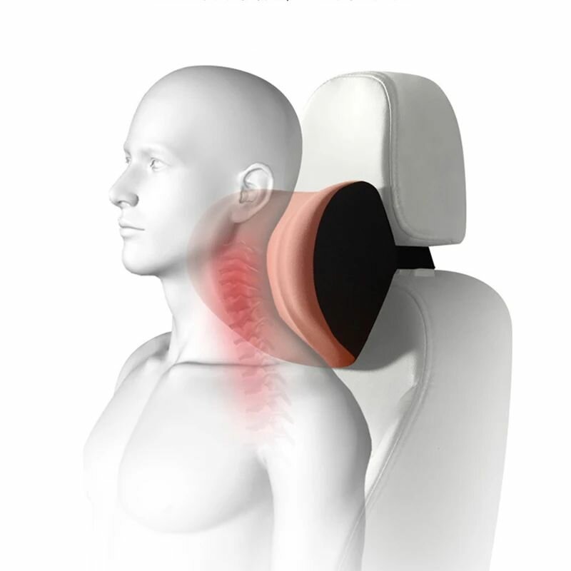 Автомобильная ортопедическая подушка для шеи с эффектом памяти на подголовник сиденья