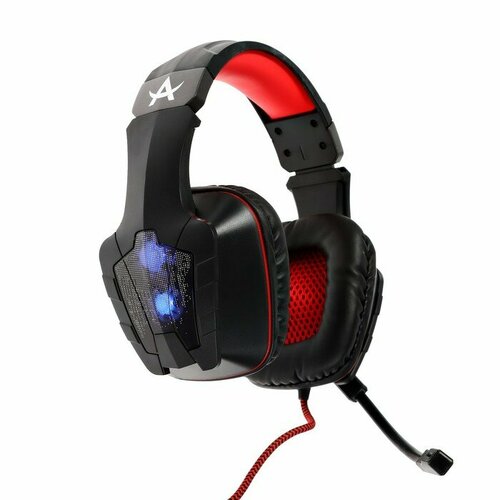 Наушники Qumo Arsenal игровые микрофон USB 2м подсветка чёрные 3388₽