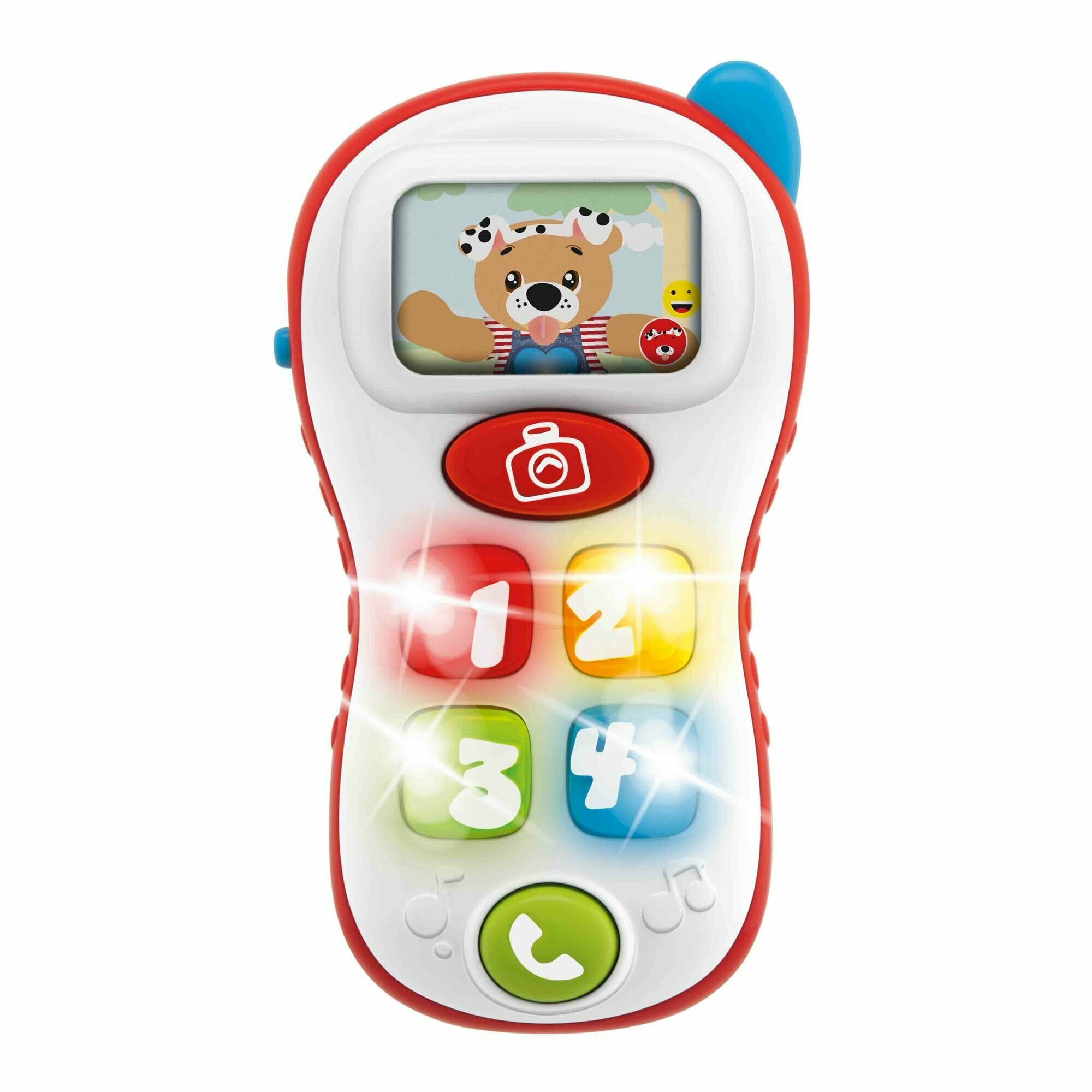 Музыкальная развивающая игрушка Chicco Говорящий телефон (рус/англ), от 12 мес — фото 1
