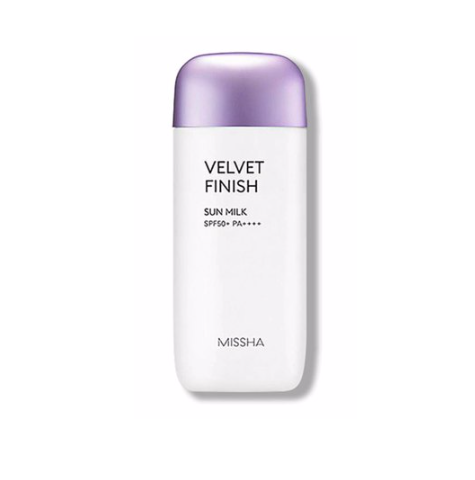 Молочко солнцезащитное матирующее MISSHA All Around Safe Block Velvet Finish Sun Milk SPF50+PA++++ 70ml ! Срок годности до 14.06.2024г!