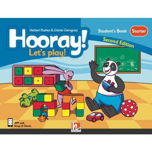 Hooray! Let's Play! Second Edition Starter Student's Book + Stickers + App + e-zoneKids, учебник по английскому языку для детей