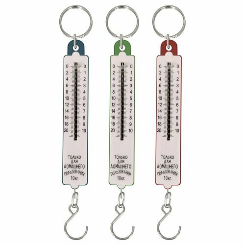 Безмен для домашнего пользования Столбик до 10 кг Размер 21х22х2 см 3 цв NEW 302₽