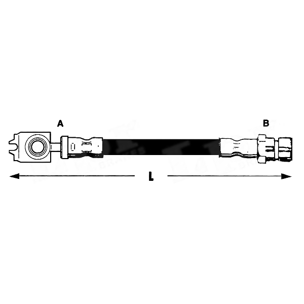 LPR 6T48465 (1K0611775D) шланг тормозной 6t48465