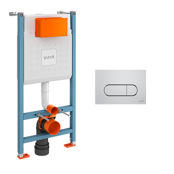 Комплект инсталляции для унитаза VitrA "Core" с панелью смыва "Root" 800-1873