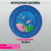 Наклейки на окна и стену для декора Губка Боб Спанч Боб