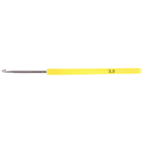 Крючок для вязания с пластиковой ручкой, d3,5мм, 1шт