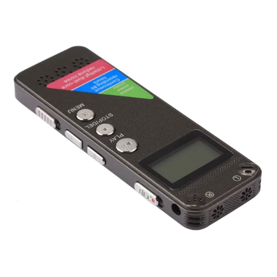 Цифровой диктофон SPEC-08D с дисплеем со встроенной памятью 8 GB 80 часов записи емкость аккумулятора 300 mAh прослушивание во время записи