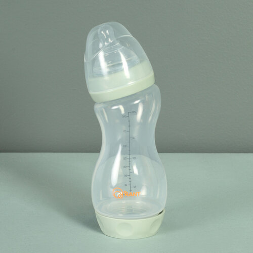 Бутылочка антиколиковая с силиконовой соской 250 мл. 0+ (арт. 1005) green