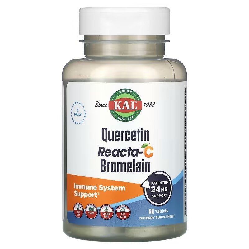 KAL Quercetin Reacta-C Bromelain 60 таблеток