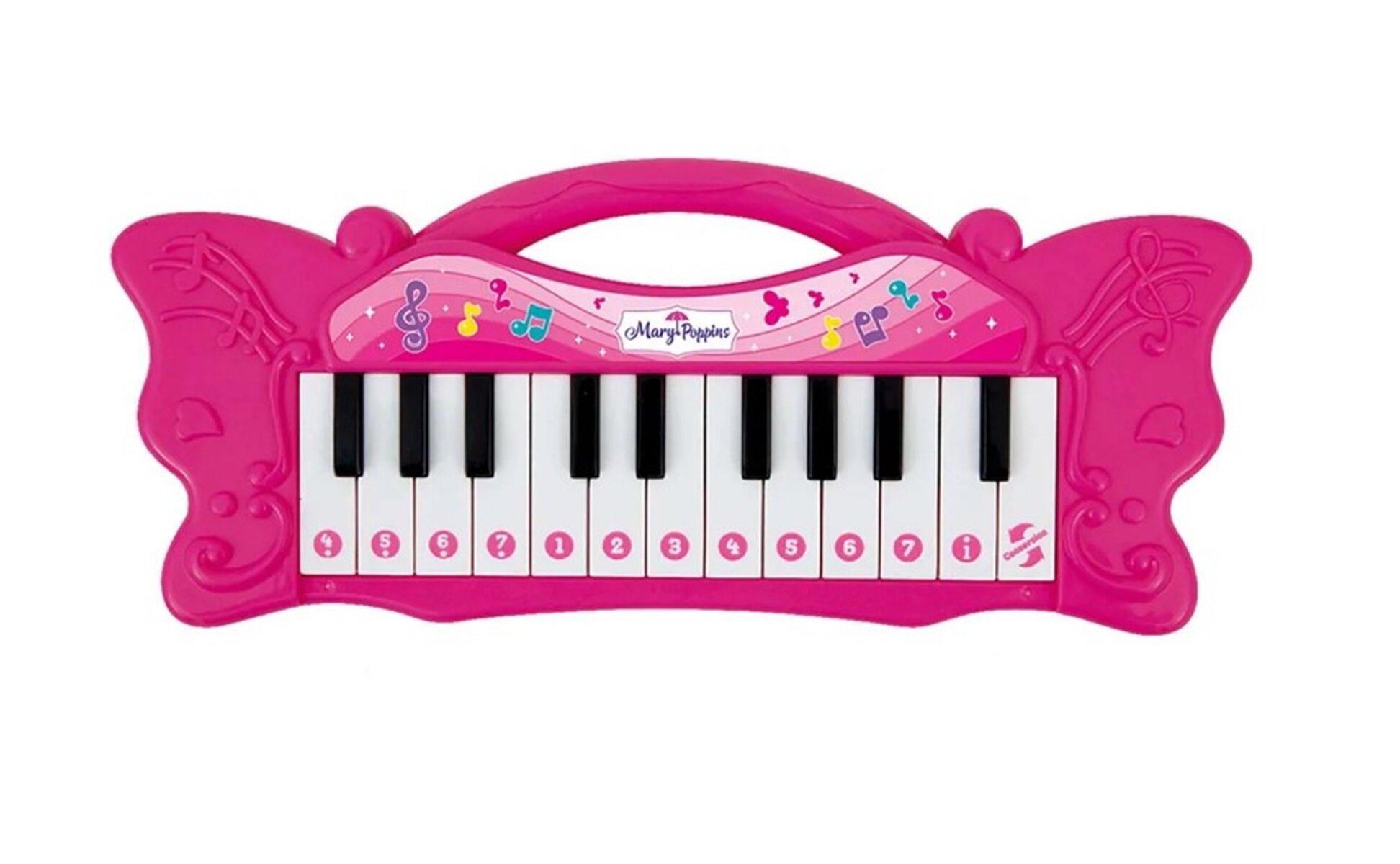 Мини-синтезатор Mary Poppins Классика для малышей, электрический, малиновый 453190