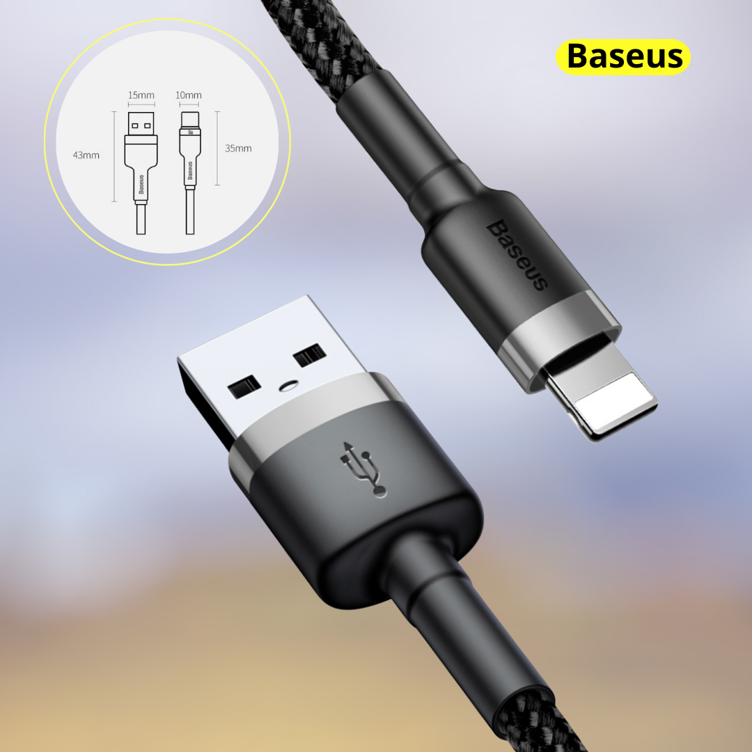 Кабель Baseus (CALKLF-C19) USB/Lightning 2m (Red/Black) - фото №20