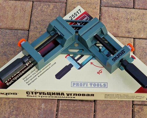 Изображение товара Струбцина угловая быстрозажимная 75*65мм Скраб 25517