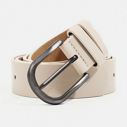 фото Ремень сима-ленд, размер 105, бежевый сима-лэнд