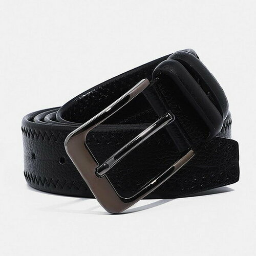 фото Ремень сима-ленд, размер 125, черный сима-лэнд