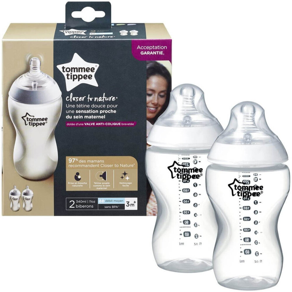 Бутылочка для кормления Tommee Tippee, 340 мл, 2 шт. (30026) - фото №12