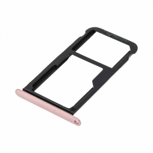 Держатель сим карты (SIM) для Huawei P10 Lite 4G (WAS-L03T/WAS-LX1) розовый for huawei p10 lite sim card reader holder pins tray slot part was lx1 was lx1a was lx2 was lx2j was lx3