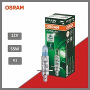 Лампа галогенная головного света H1 P14.5s 12V 55W P14.5S SUPER OSRAM 64150SUP, 1 шт