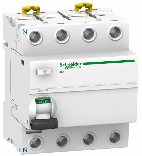 Дифф. выключатель нагрузки Schneider ID 4п 25A 30mA тип AC A9R41425