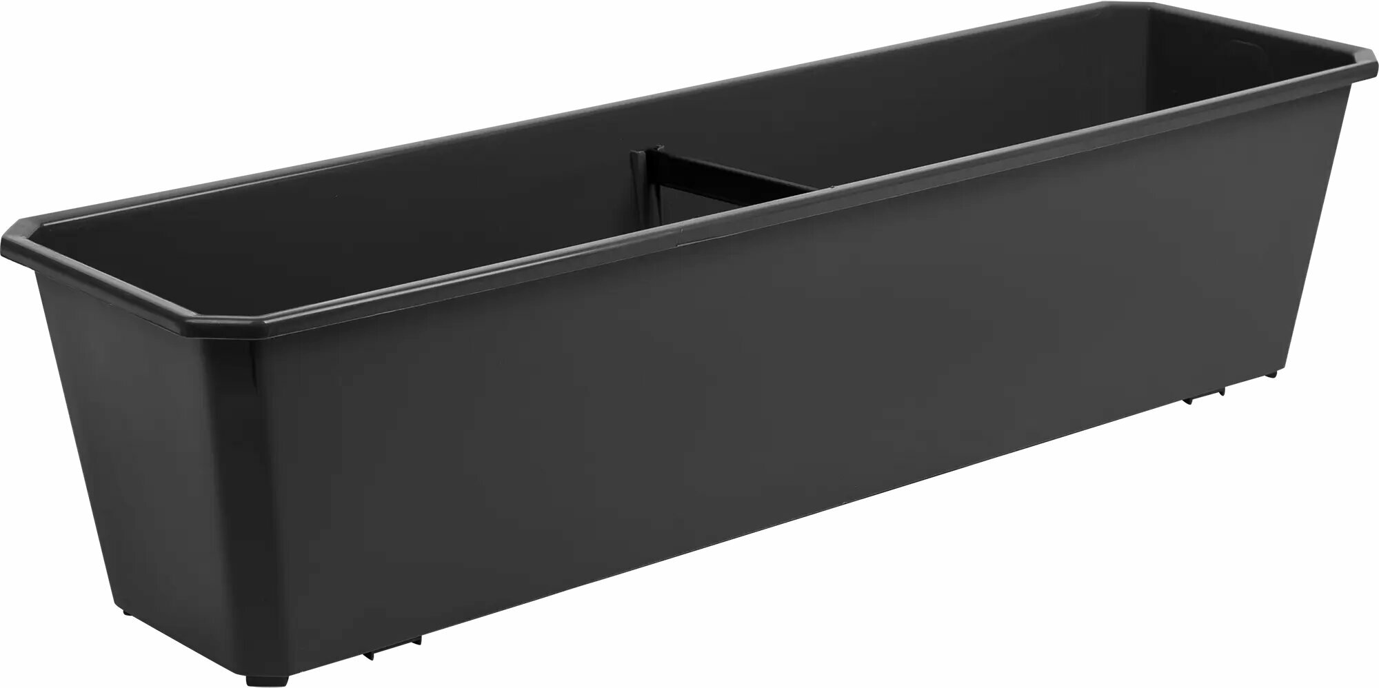 Ящик балконный Ingreen 60x17x15 см пластик цвет тёмно-серый