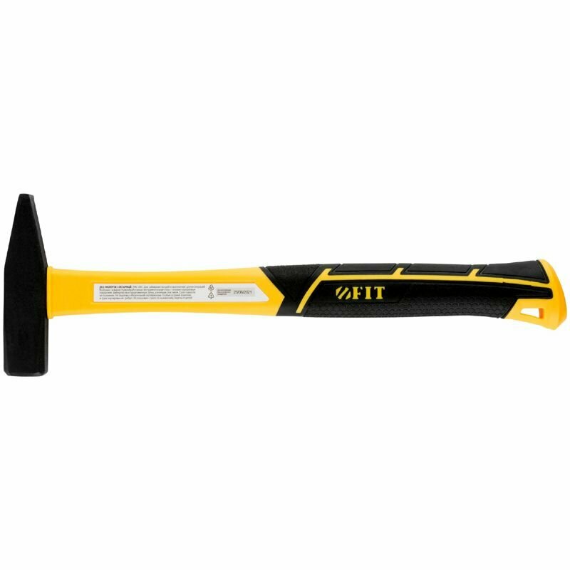 фото Молоток кованый, фиберглассовая усиленная ручка, Профи 300 гр. FIT 44333