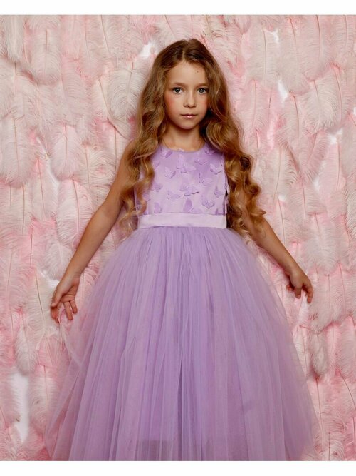 Платье KROLLY, размер 98/104, фиолетовый