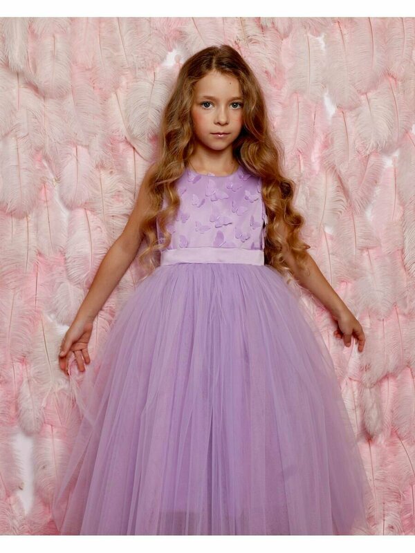 Платье KROLLY, размер 128/134, фиолетовый