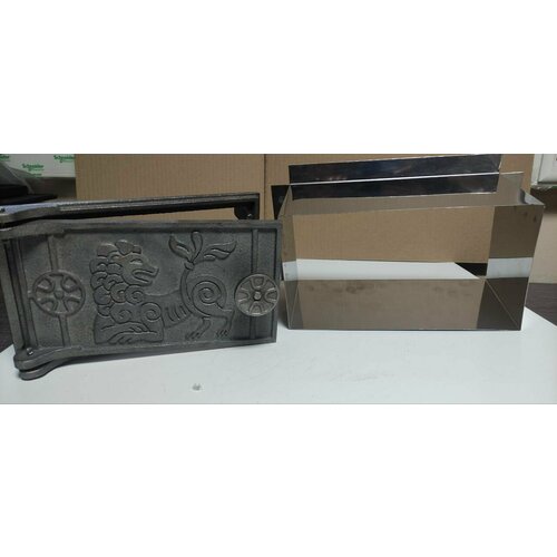 Рамка для поддувальной печной дверки ДПУ-2 250x140х125мм из нержавеющей стали 1 мм