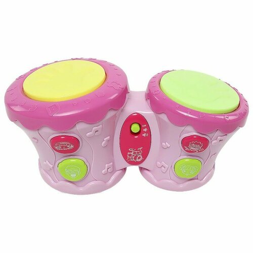 Музыкальный детский центр-барабан Everflo Darbuka HS0399593, цвет розовый
