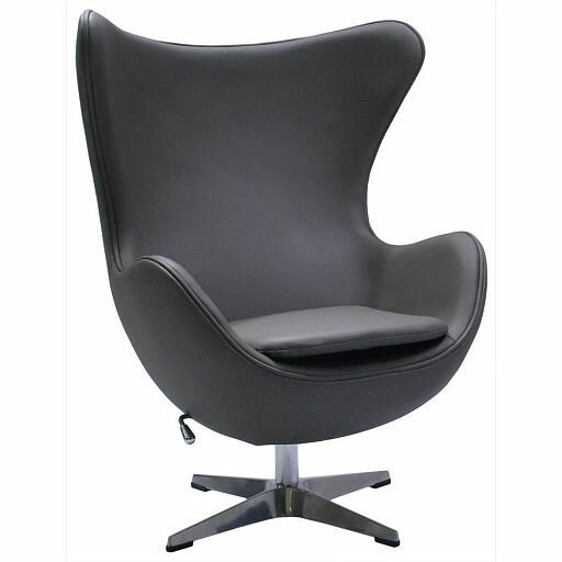 Кресло Bradex Home Egg Style Chair экокожа 7293720458470 серый