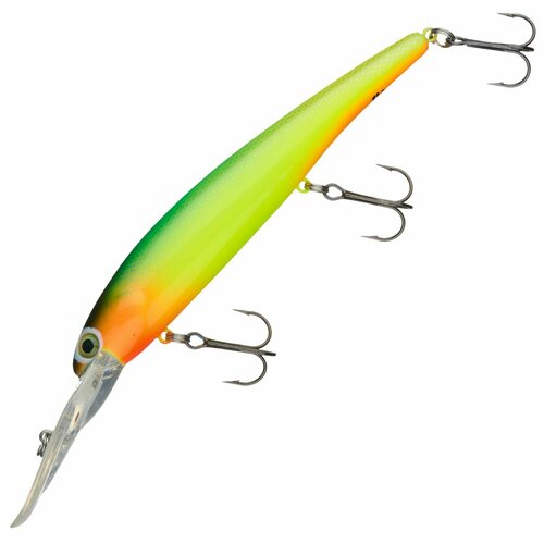 Воблеры для троллинга Bandit Walleye Deep 120 F цв. D98 Sour Minnow, 17,5 гр 120 мм, на щуку, судака, минноу / всплывающий, до 8,2м